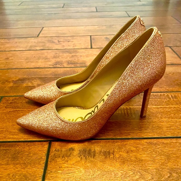 SAM EDELMAN Sparkling Pink Heals - Picture 1 of 4